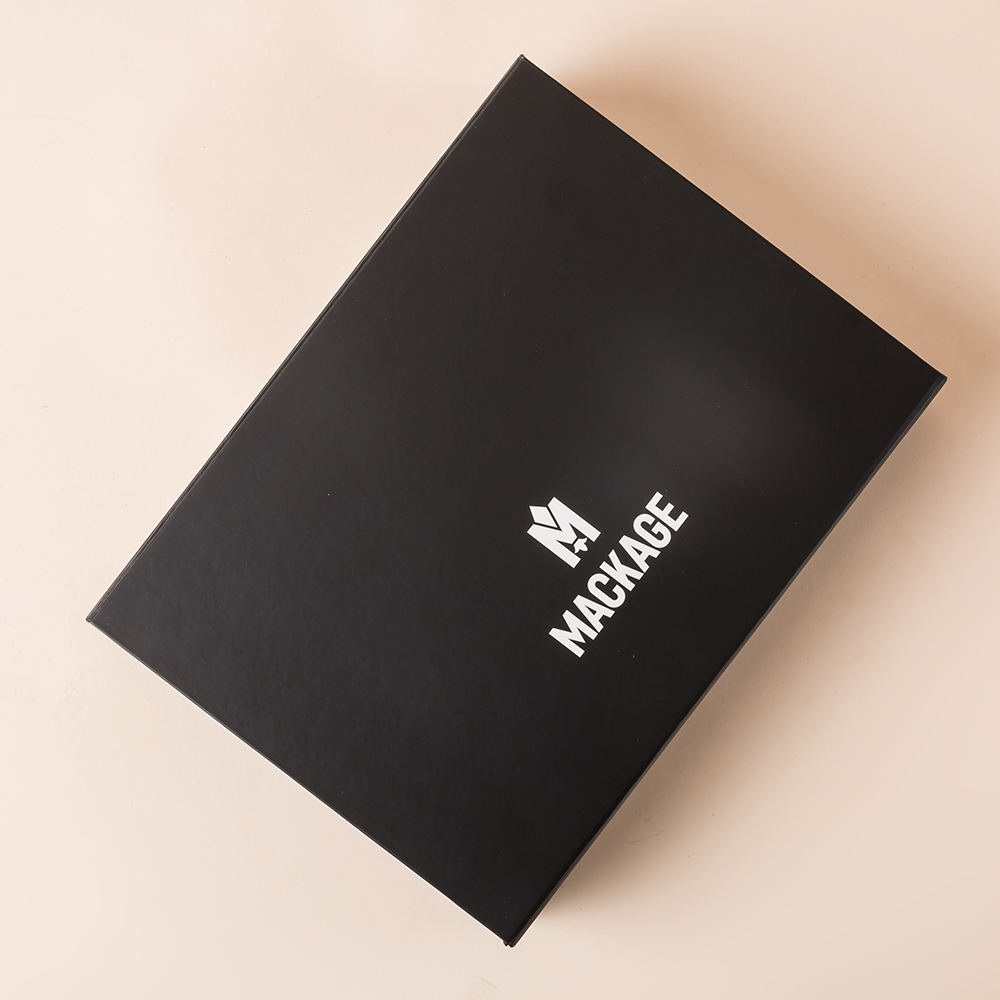 Black Folding Box With White Logo