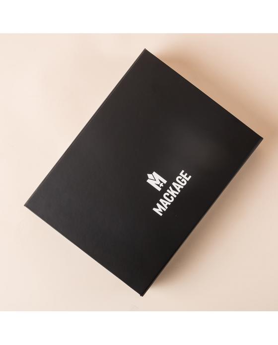 Black Folding Box With White Logo