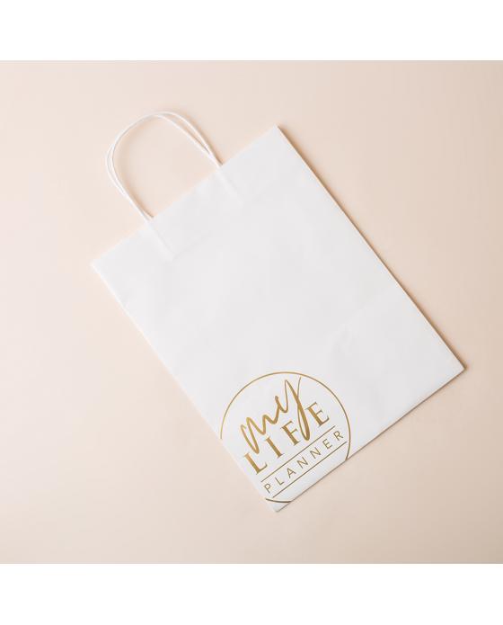 Gold Stamping Twisted Handle Paper Bags