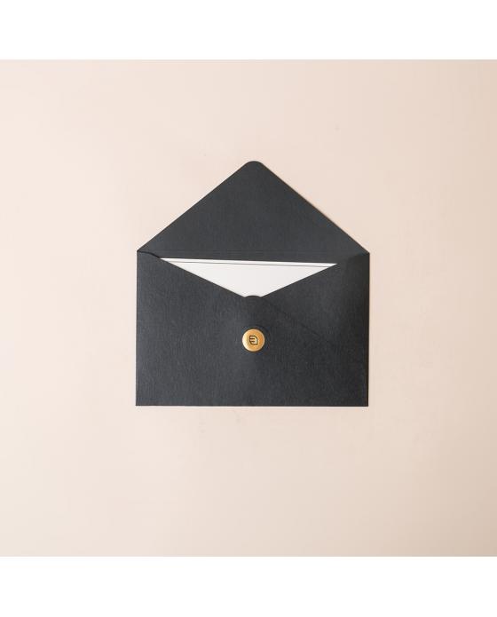 Black Envelope With Greeting Cards