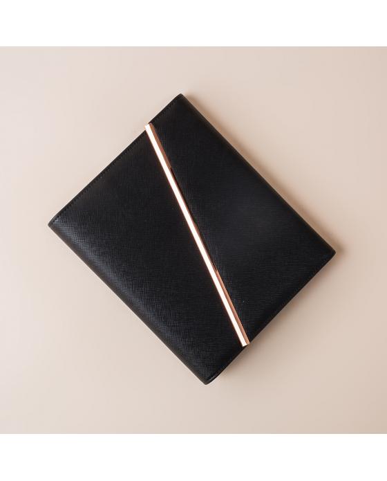 Black PU Leather Planner Binder