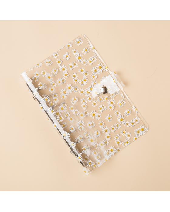 DAISY PATTERN CLEAR PVC PLANNER COVER